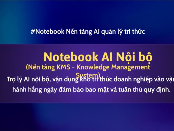 Trang bìa tài liệu Notebook AI Nội bộ — nền tảng KMS on-premise